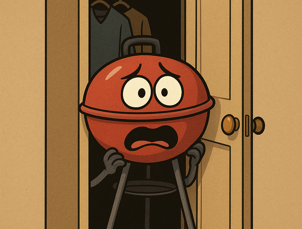 Hiding in the closet sticker