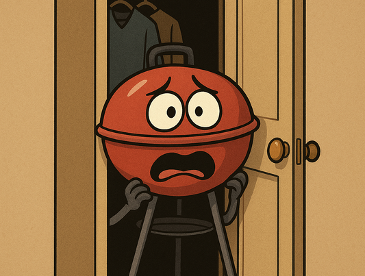 Hiding in the closet sticker