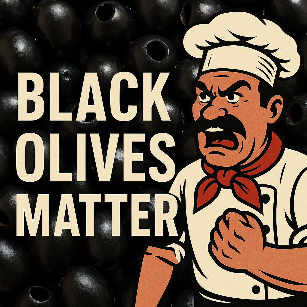 Black olives matter sticker!